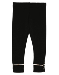 Kids леггинсы с эластичным поясом, черный Burberry