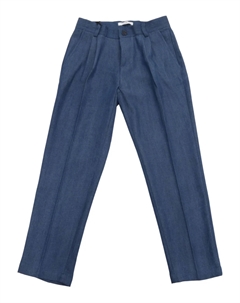 Брюки со складками, синий Paolo pecora