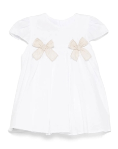 Платье с бантом, нейтральный La stupenderia