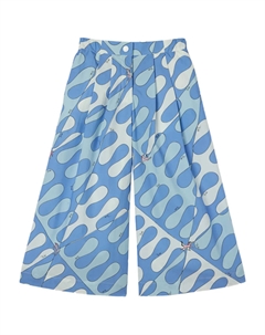 Брюки с принтом Leocorno, белый Pucci junior