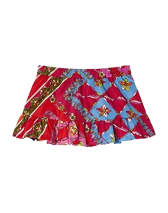 Юбка с оборками и принтом «Феста», красный Pucci junior