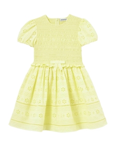 Платье с коротким рукавом, желтый Self-portrait kids