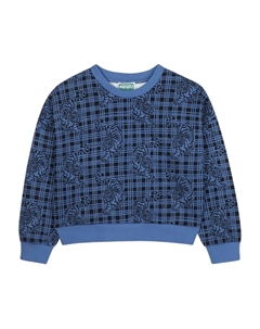 Толстовка в клетку, синий Kenzo kids
