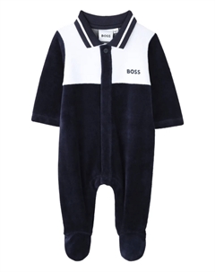 Пижама с логотипом, синий Boss kidswear