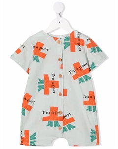 Комбинезон для новорожденного с логотипом, зеленый Bobo choses