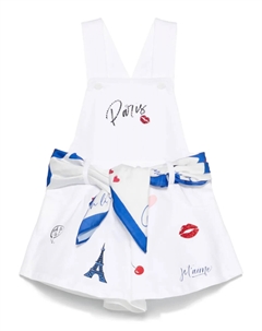 Комбинезон с надписью, белый Lapin house