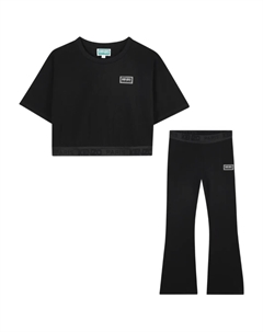 Спортивный костюм с логотипом, черный Kenzo kids