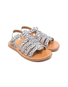 Сандалии Plagate Strap, коричневый Pom d'api