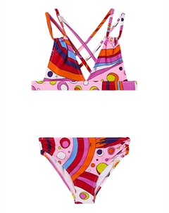 Бикини с принтом Фонтане, белый Pucci junior