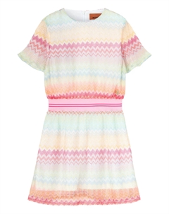 Платье с узором зигзаг, синий Missoni