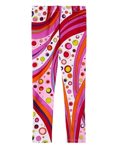 Леггинсы с принтом Fontane, розовый Pucci junior