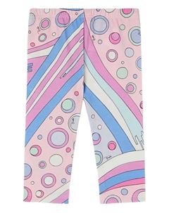 Леггинсы с принтом Фонтане, розовый Pucci junior