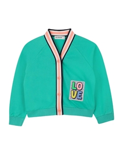 Кардиган с нашивкой, зеленый Billieblush