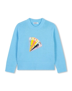 Свитер с пайетками, синий Billieblush