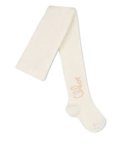 Колготки в рубчик, нейтральный Chloé kids