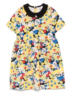 Платье с цветочным принтом, желтый Mini rodini