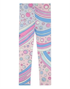 Леггинсы с принтом Фонтане, розовый Pucci junior