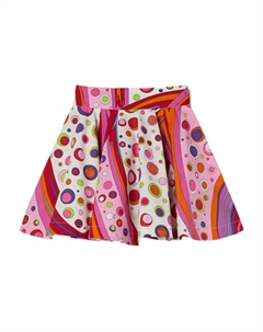 Юбка с принтом Фонтане, розовый Pucci junior