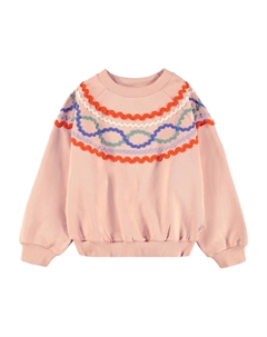 Декорированная толстовка, розовый Molo