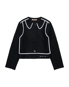 Куртка с вышитым логотипом, черный Marni kids