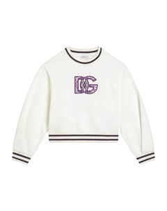 Kids толстовка с логотипом, белый Dolce&gabbana