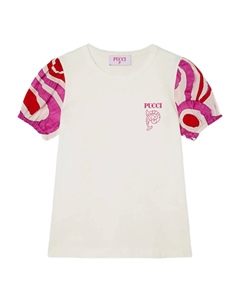 Футболка с графическим принтом, белый Pucci junior