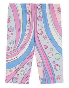 Леггинсы с принтом Fonatne, розовый Pucci junior
