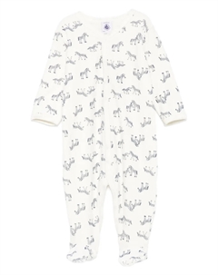 Комбинезон с принтом «зебра», нейтральный Petit bateau