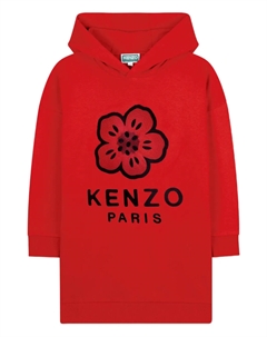Платье Boke Flower с капюшоном, красный Kenzo kids