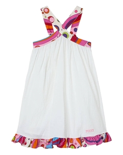 Сарафан без рукавов, белый Pucci junior