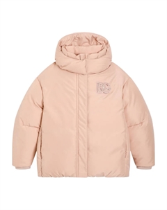 Kids пуховик с капюшоном, нейтральный Dolce&gabbana