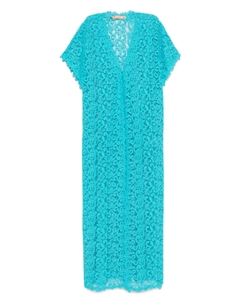 Жакет, украшенный кружевом, синий Ermanno scervino