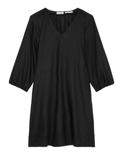 Платье с рукавами-фонариками и V-образным вырезом, черный Marc o'polo