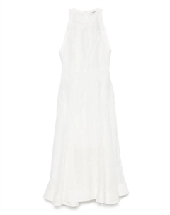 Платье миди с кружевом, белый Sandro