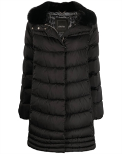 Пуховик с капюшоном, черный Geox