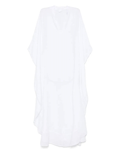 Платье макси-кроя, белый 120% lino