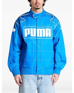 Пуховик на молнии, синий Puma