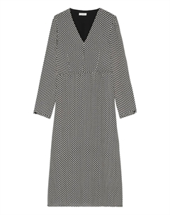 Платье миди с геометричным принтом, черный Marc o'polo