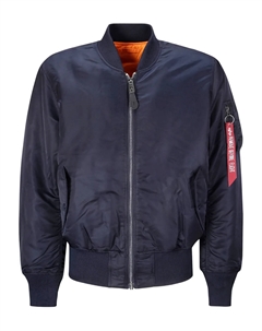 Куртка-бомбер MA-1 Heritage на молнии, синий Alpha industries