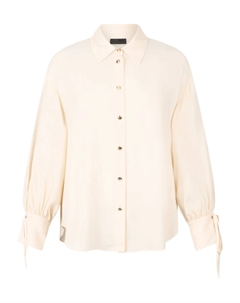 Крепдешиновая рубашка, белый Liu jo