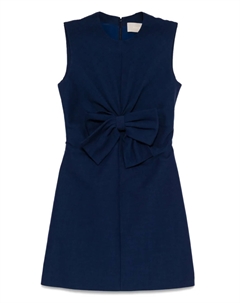 Платье с бантом, синий Elie saab