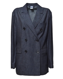 Двубортный джинсовый пиджак, синий Aspesi