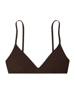 Бюстгальтер с треугольными чашками, коричневый Tory burch