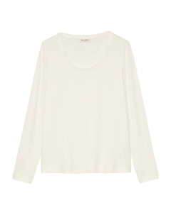 Топ с U-образным вырезом и длинными рукавами, белый Marc o'polo