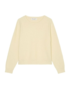 Фактурный свитер с круглым вырезом, желтый Marc o'polo