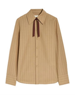 Шерстяная рубашка, коричневый Jil sander