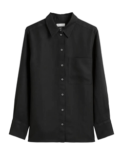 Льняная рубашка на пуговицах, черный Marc o'polo