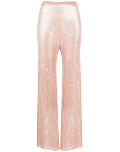 Прозрачные брюки со стразами, розовый Santa brands