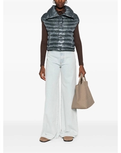 Стеганый жилет с высоким воротом, синий Herno