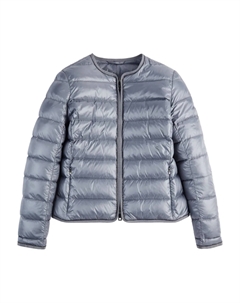 Пуховик на молнии, серый Fay